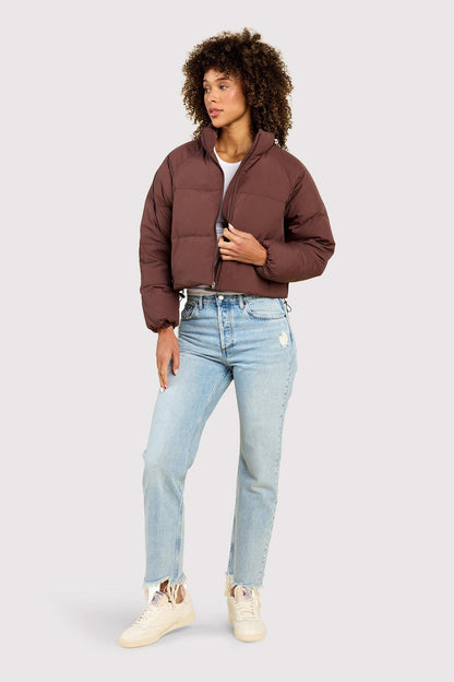 Peak Puffer Jacket | Coffee