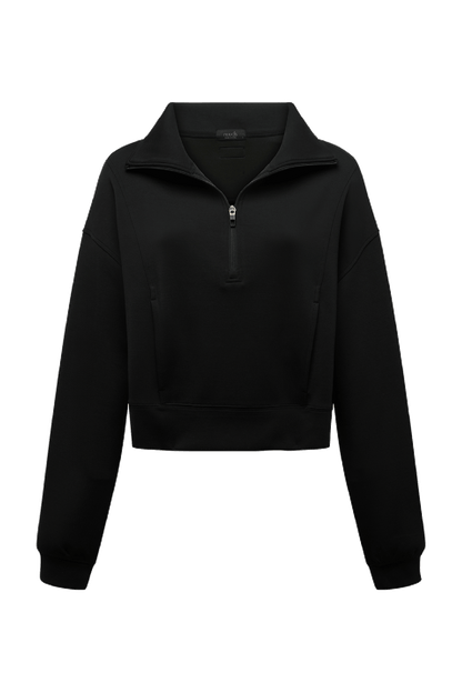Soft Motion Quarter-Zip | Black