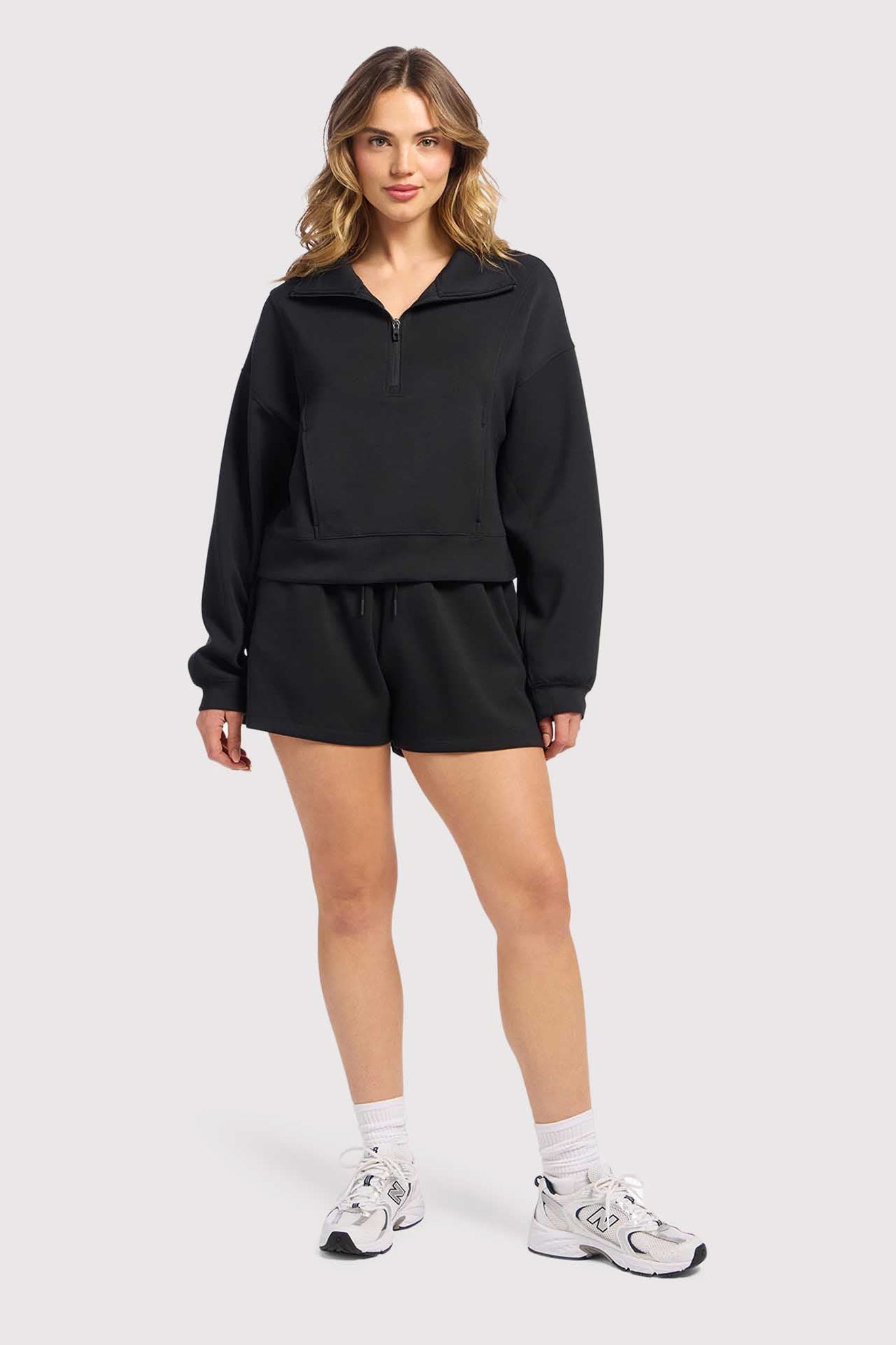 Soft Motion Quarter-Zip | Black