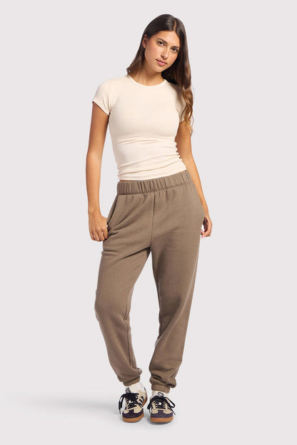 Vintage Fleece Jogger | Mocha