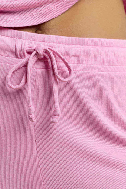 Ribbed Pajama Set | Bubblegum Pink