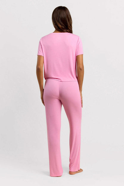 Ribbed Pajama Set | Bubblegum Pink