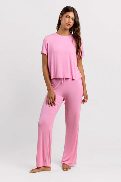 Ribbed Pajama Set | Bubblegum Pink
