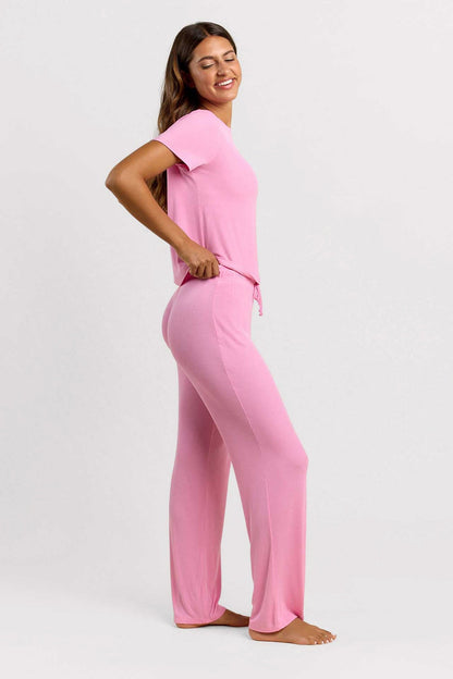 Ribbed Pajama Set | Bubblegum Pink