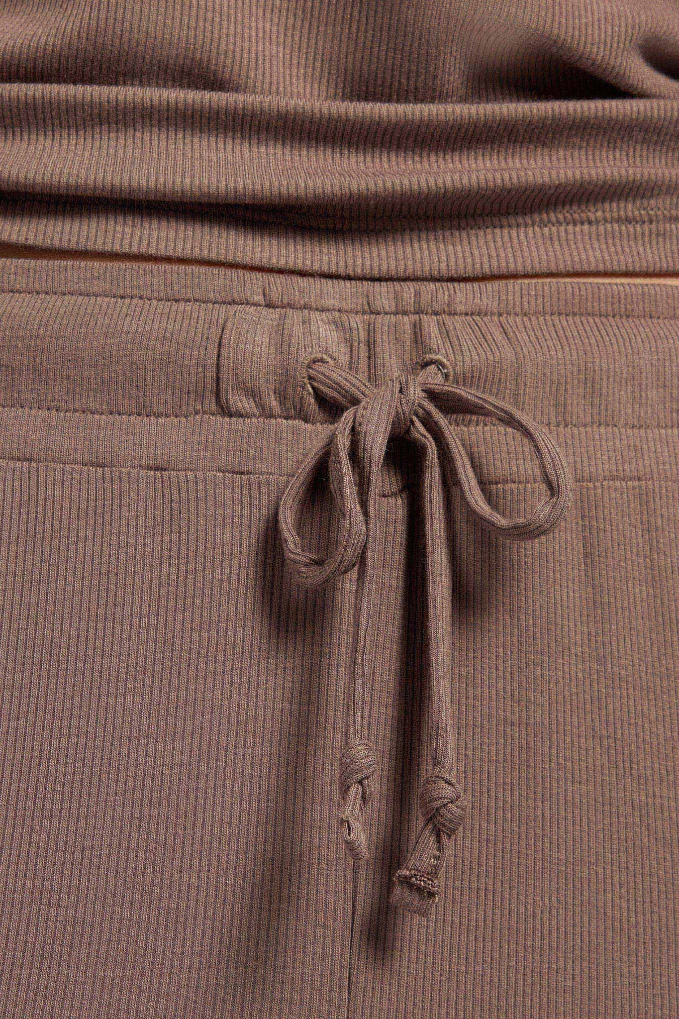Ribbed Pajama Set | Mocha