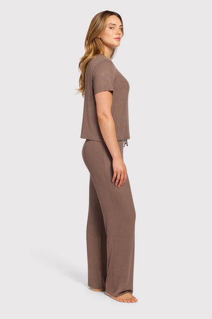 Ribbed Pajama Set | Mocha