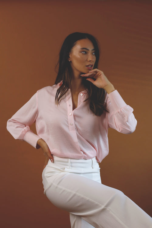 Baby Pink Seta Peta Shirt - SALE