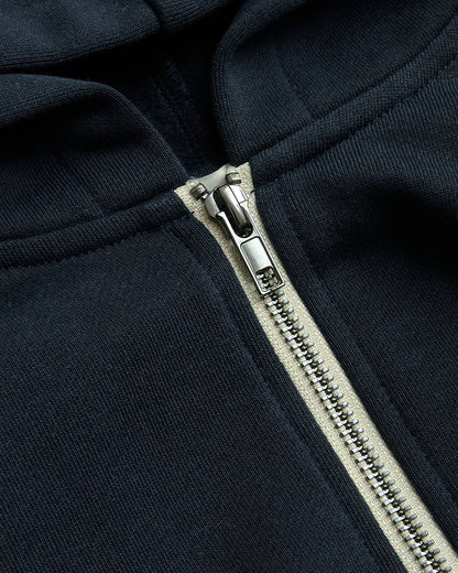 Boys Navy Full Zip Fleece Hoodie & Jogger 2-Pack