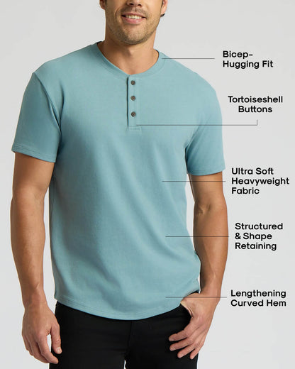 Citadel Heavyweight Curved Hem Henley