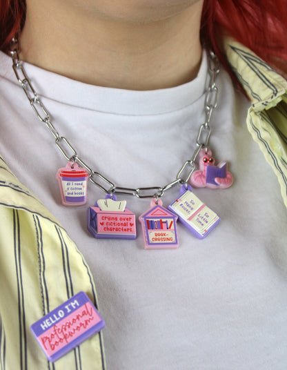 The Book Club Charm Necklace