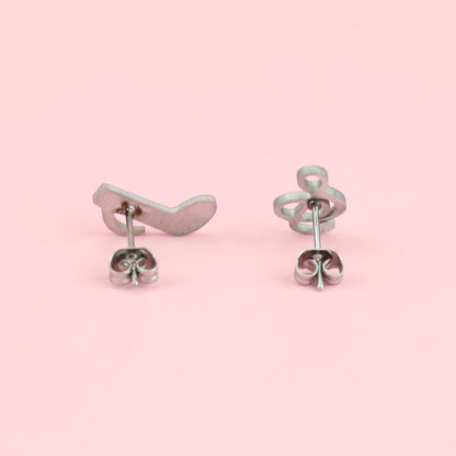 Treble Clef & Quaver Stud Earrings