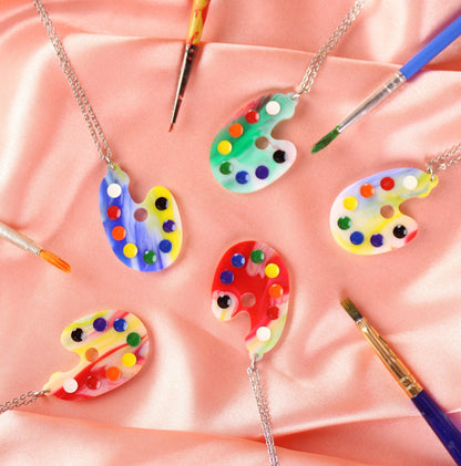 This Is An Art Palette Necklace