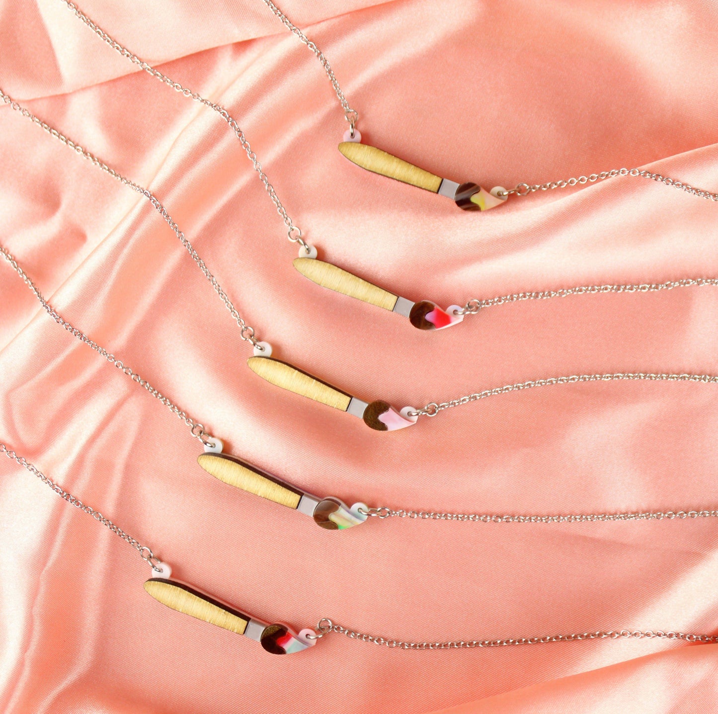 This Is An Art Paint Brush Necklace