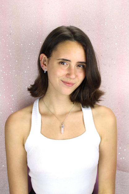 Triangle Huggie Hoop Earrings (Stainless Steel)