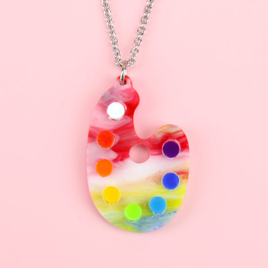 This Is An Art Palette Necklace