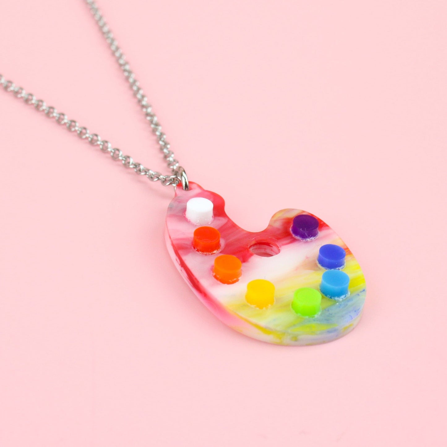 This Is An Art Palette Necklace