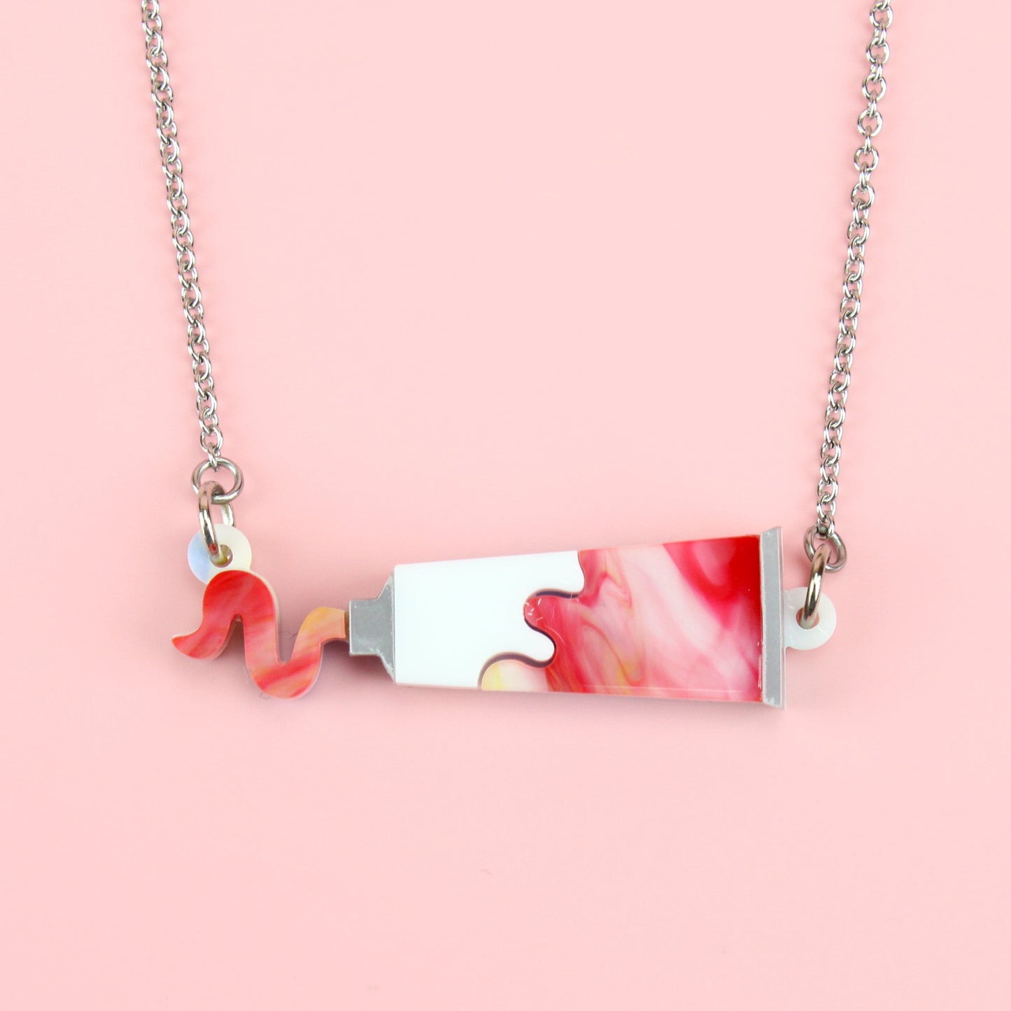 This Is An Art Paint Tube Necklace