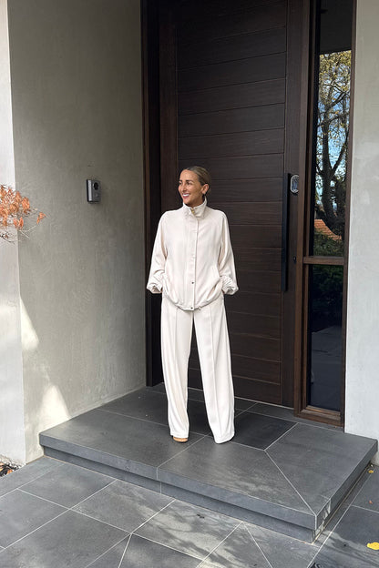 Beige Euro Athleisure Jacket