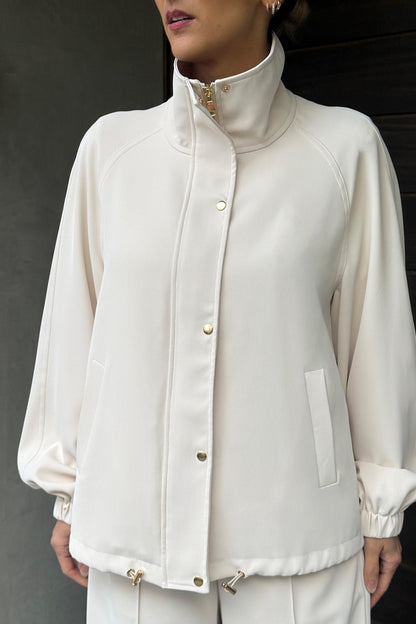 Beige Euro Athleisure Jacket