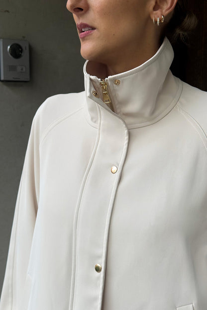 Beige Euro Athleisure Jacket
