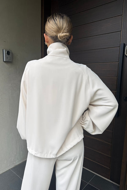 Beige Euro Athleisure Jacket
