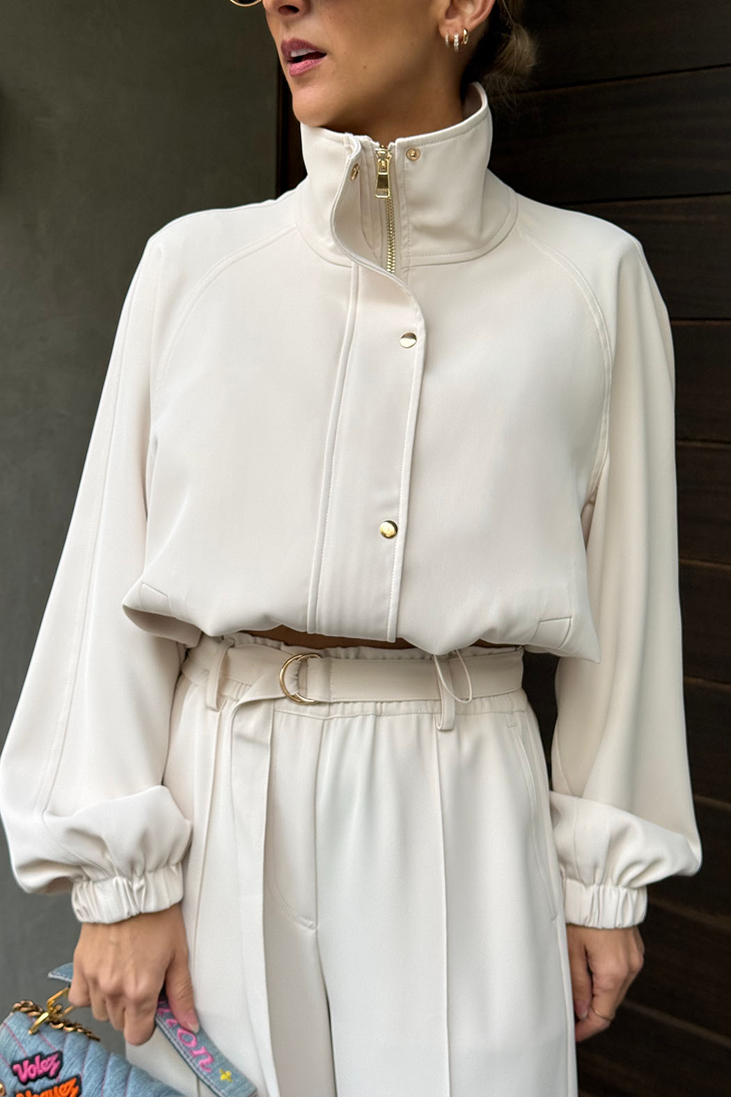 Beige Euro Athleisure Jacket