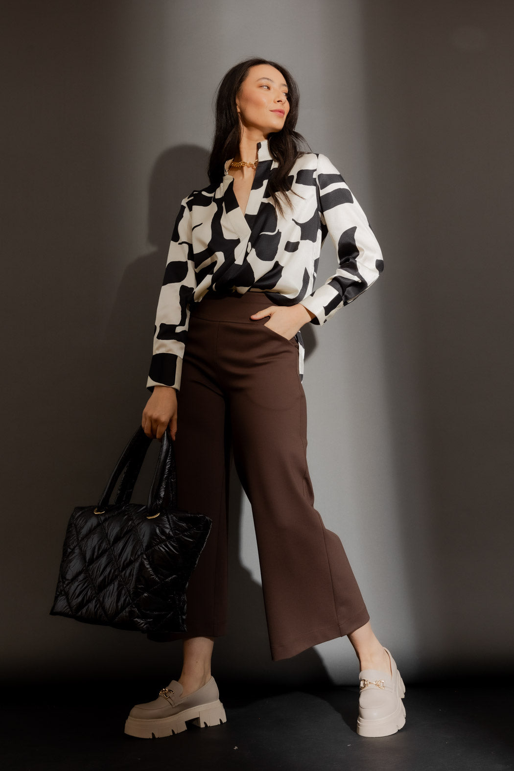 Black/White Abstract Blogger Shirt