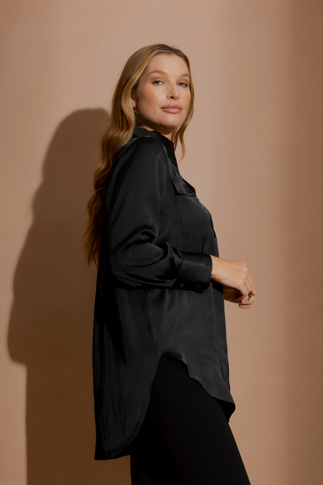 Black Cargo Blogger Shirt