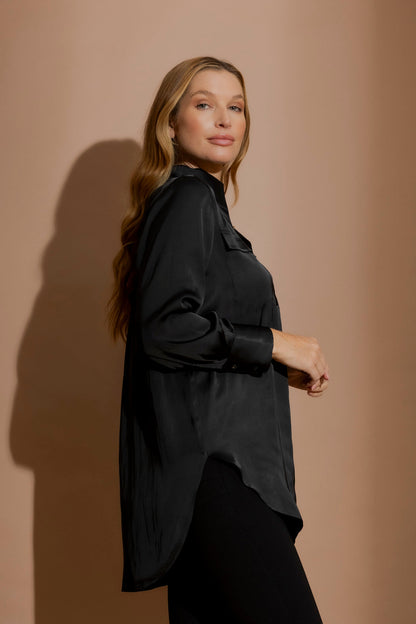 Black Cargo Blogger Shirt