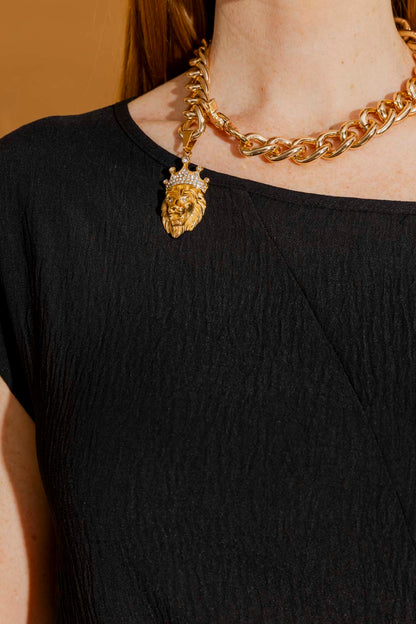 Black Ripple Harlow Dress
