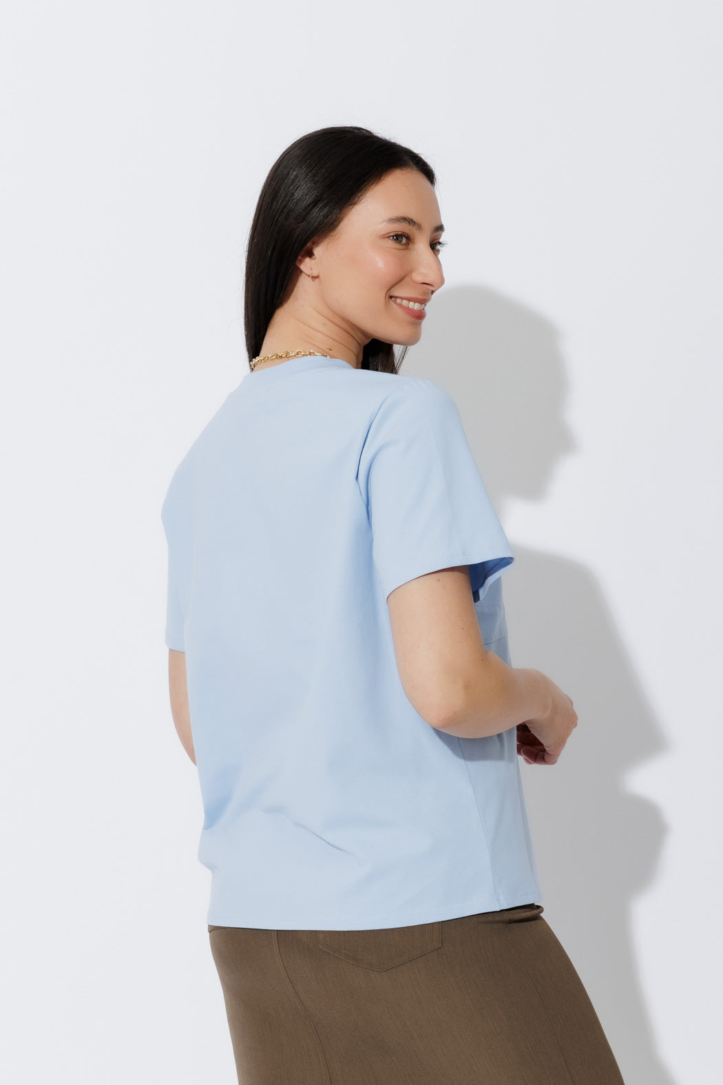Blue Bustier T-Shirt