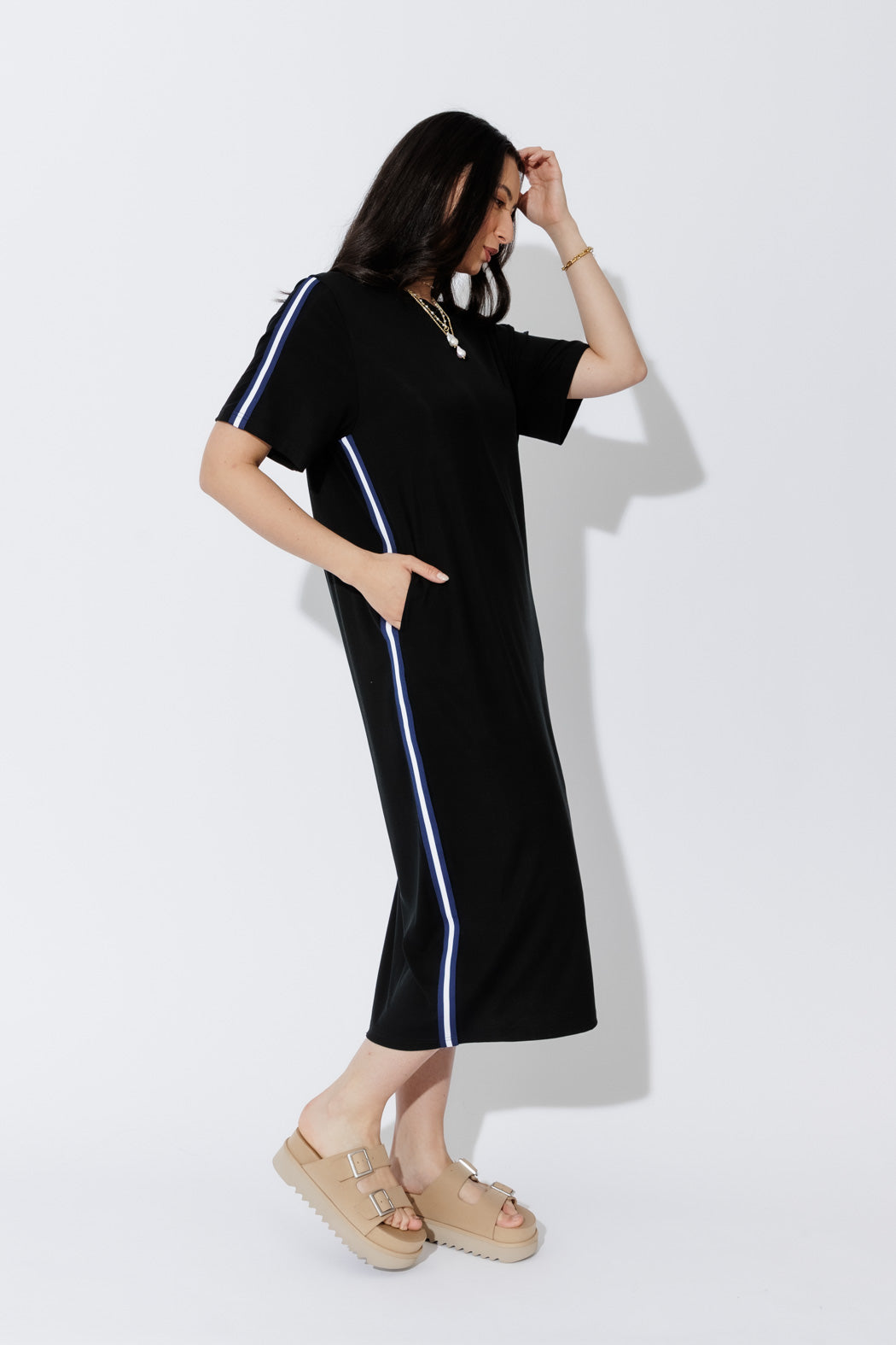 Black Tencel Sport Dress