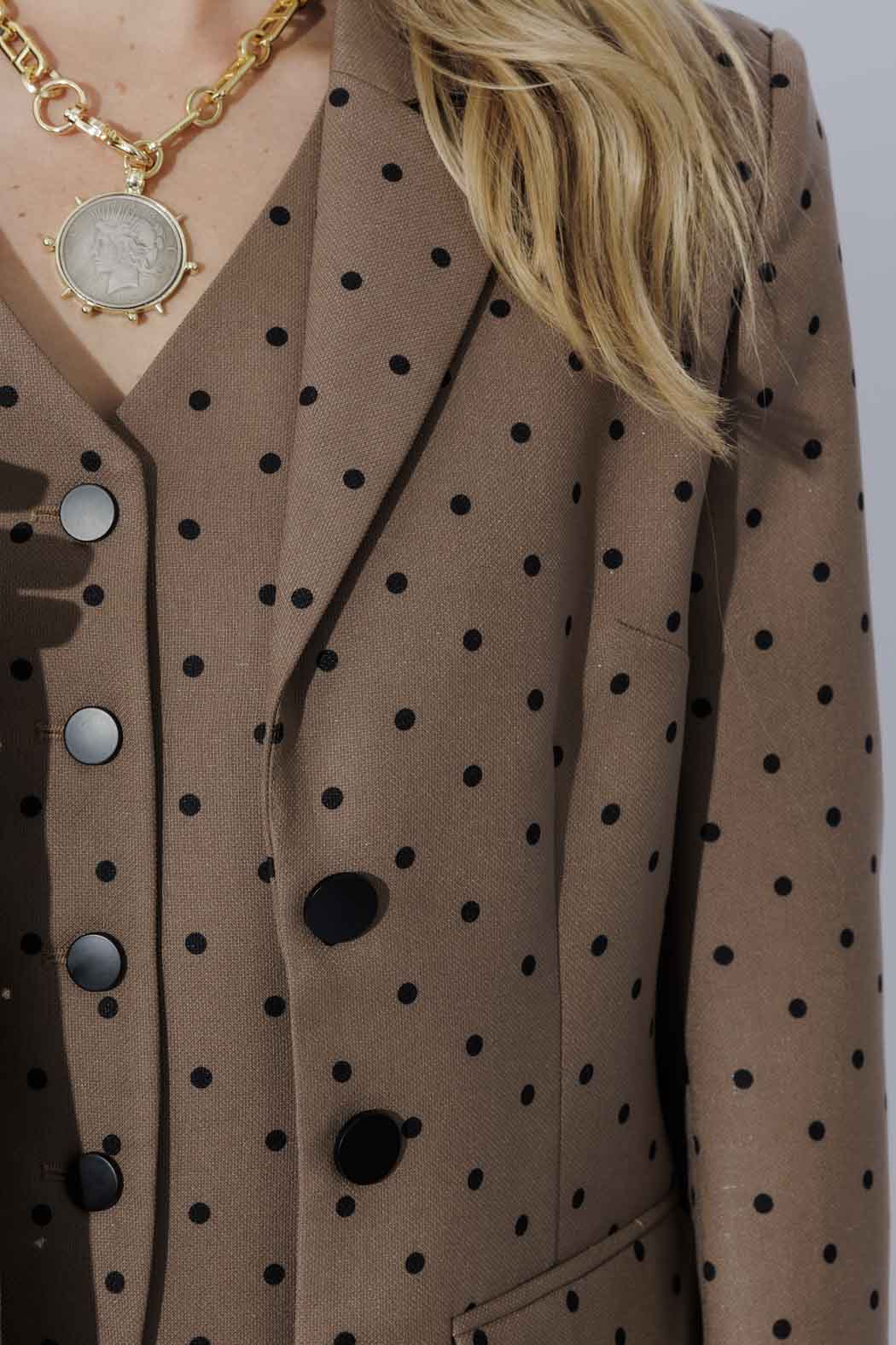 Brown Spot Tailored Blazer
