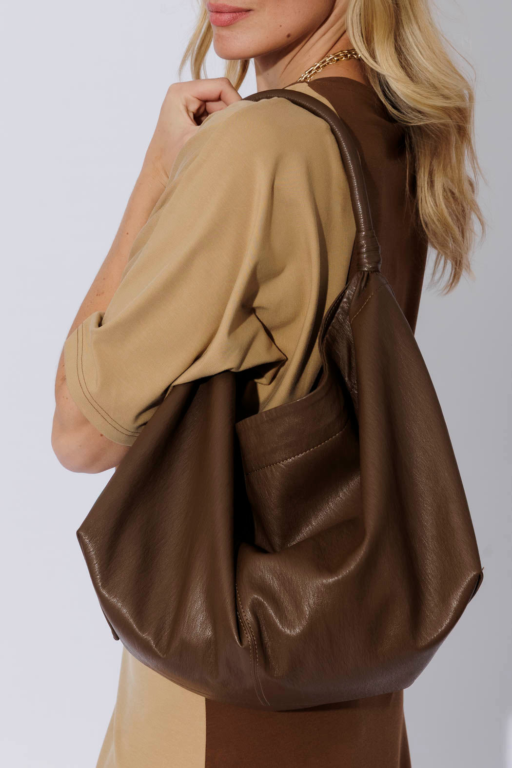 Brown Slouch Bag