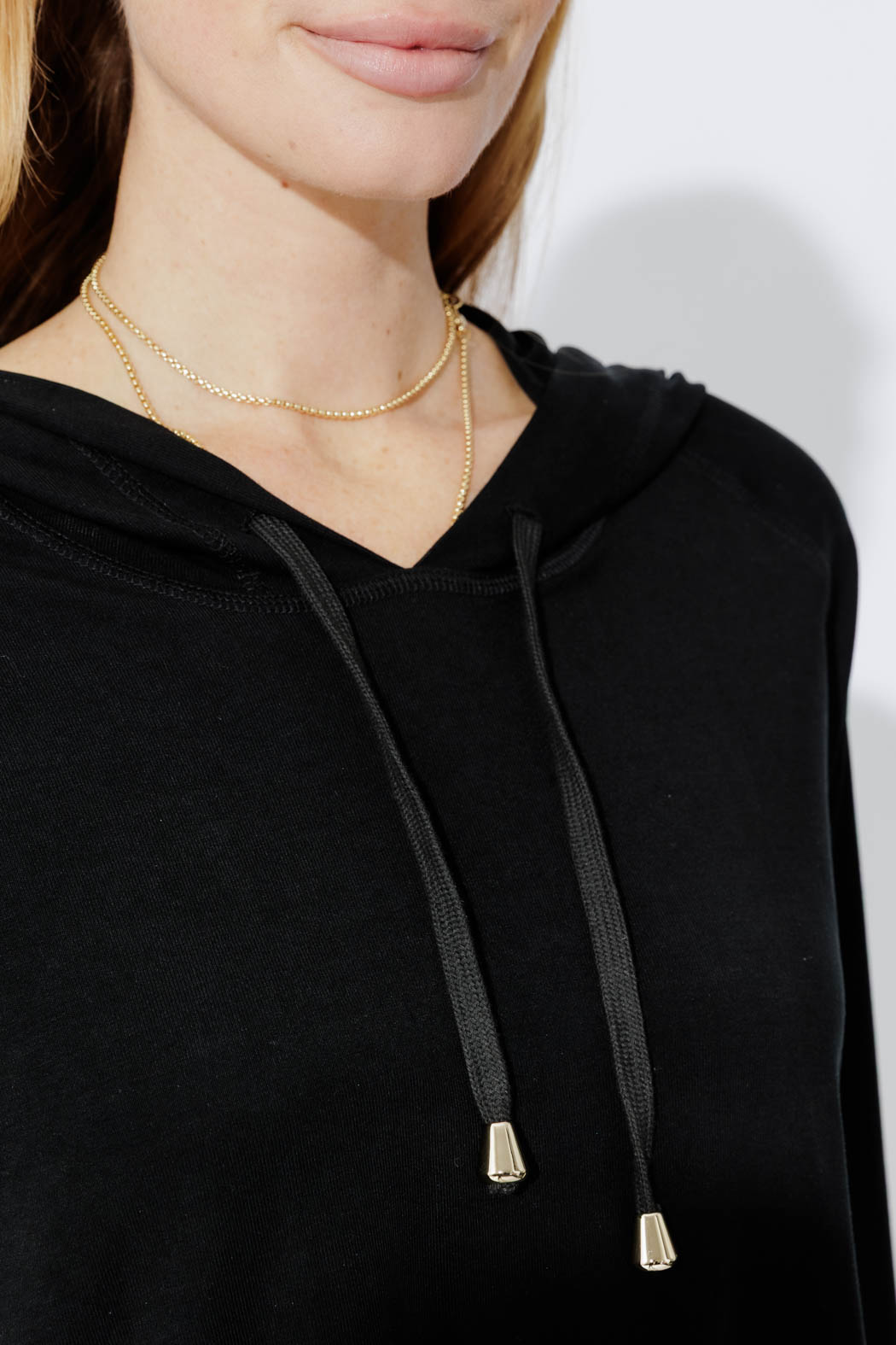 Black Tencel Hoodie