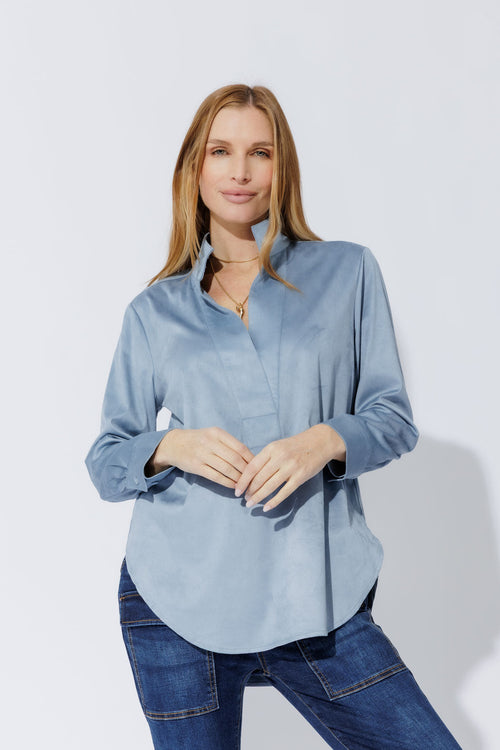 Blue Suede Blogger Shirt
