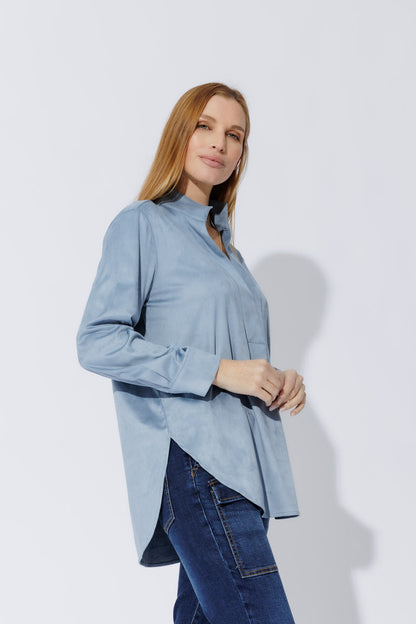 Blue Suede Blogger Shirt
