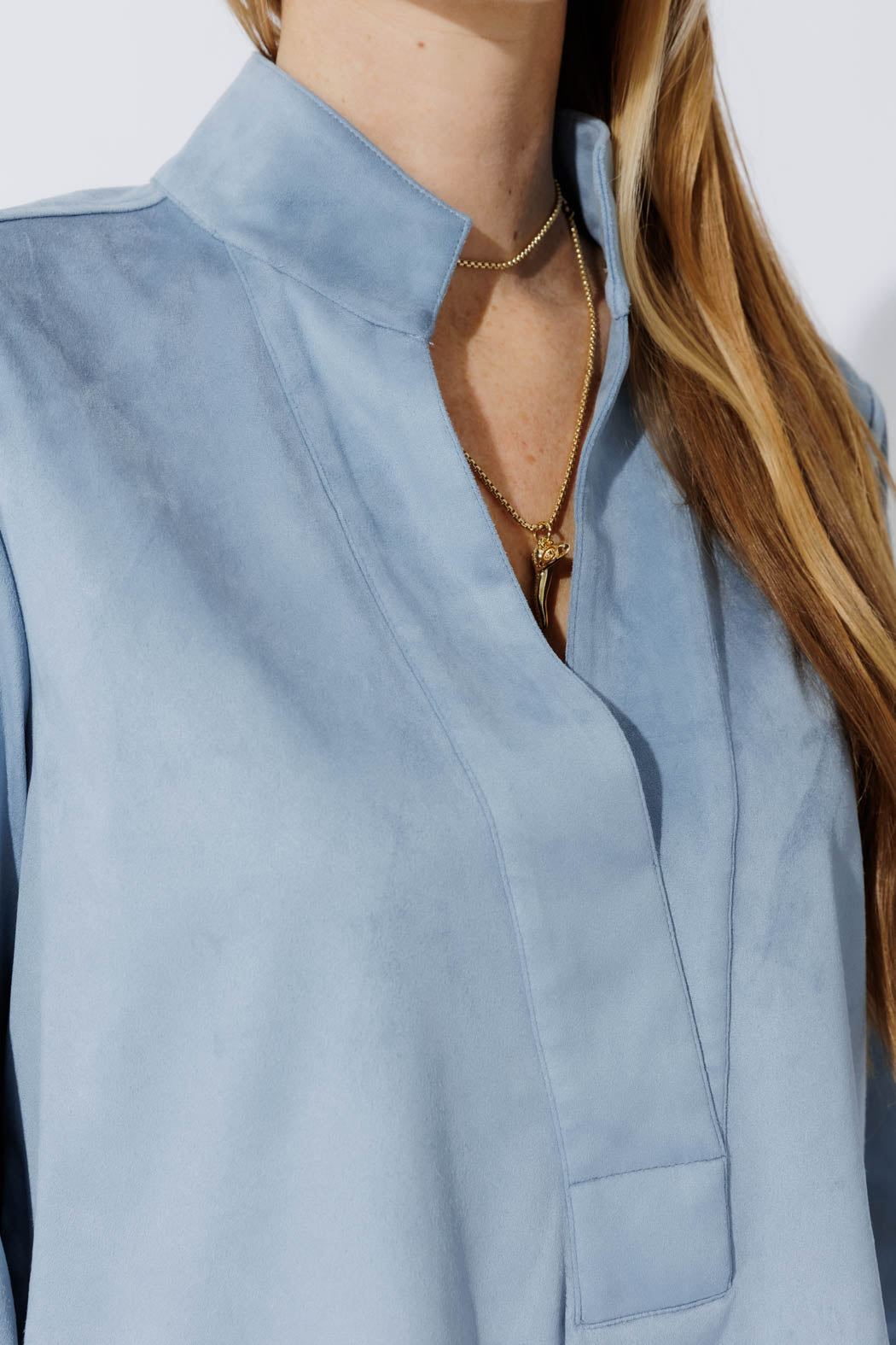 Blue Suede Blogger Shirt