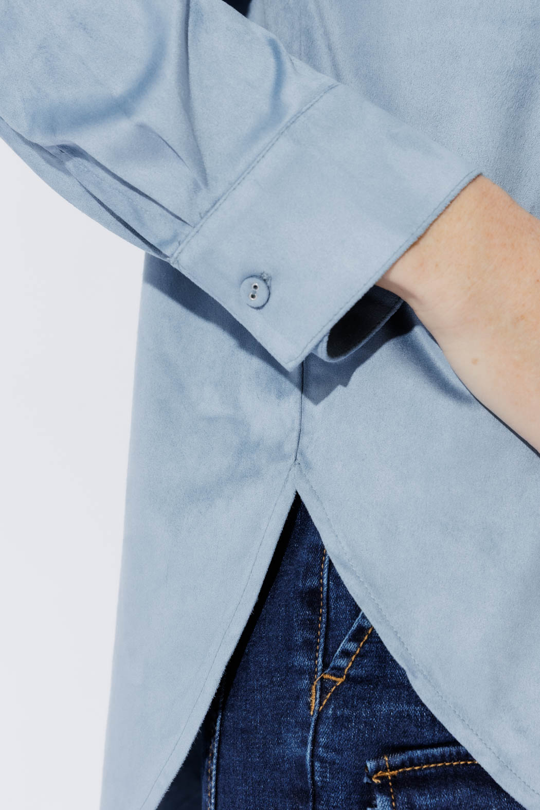 Blue Suede Blogger Shirt