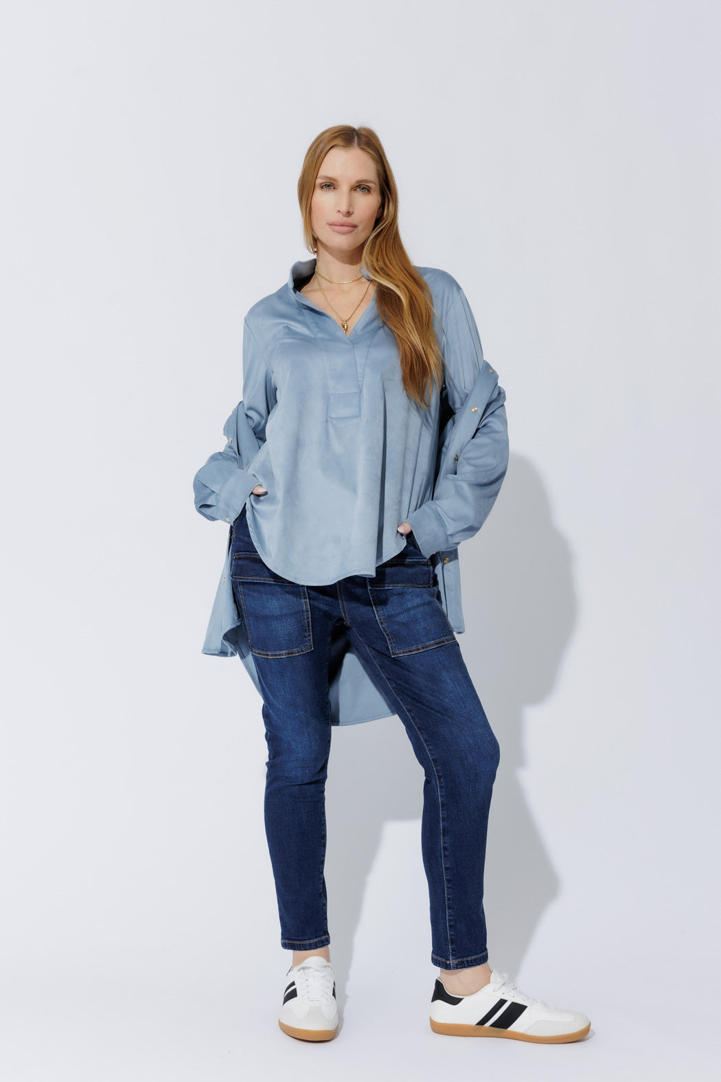 Blue Suede Blogger Shirt