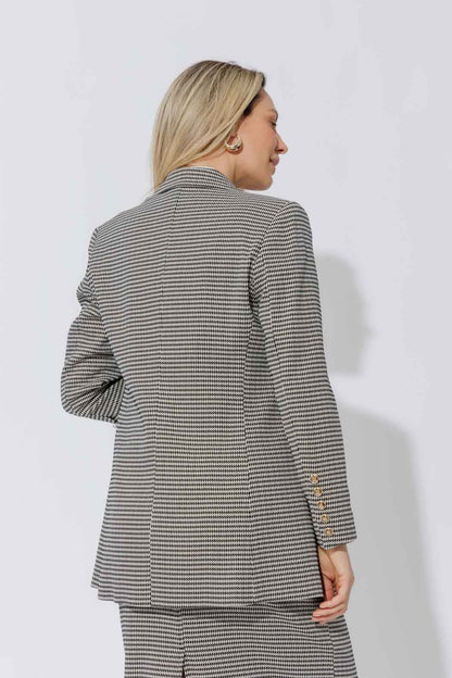 Black/White Lurex Bari Blazer