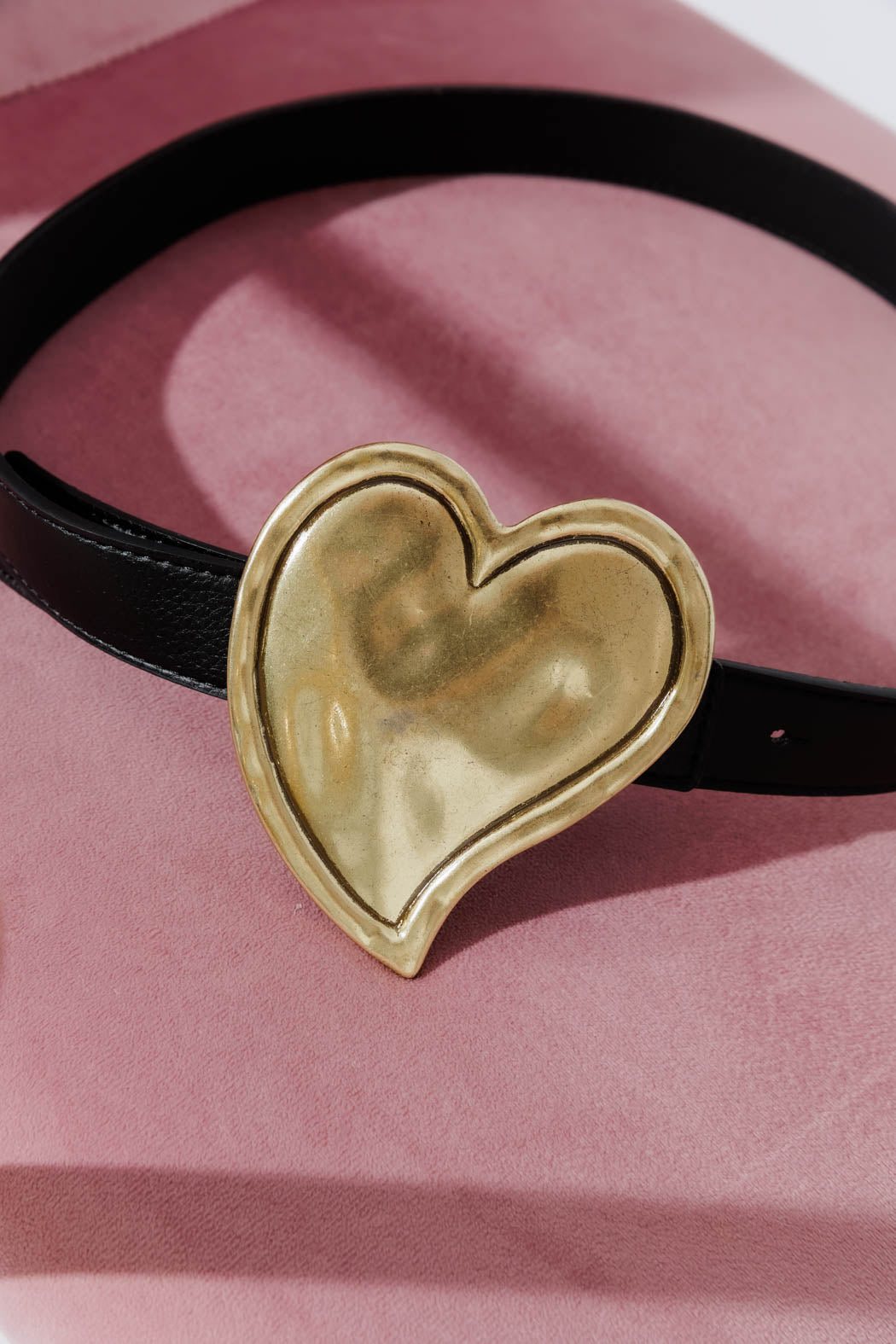 Black Heart Buckle Belt