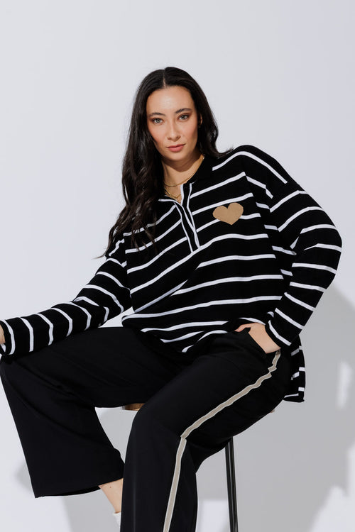 Black Polo Knit Black S