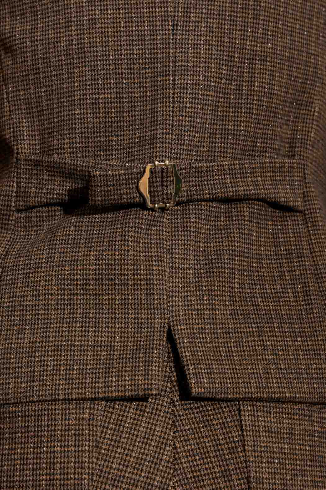 Brown Check Vest Brown Check