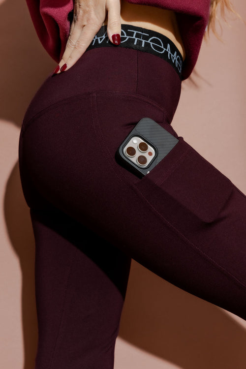 Burgundy Ponte Sport Miracle Pant