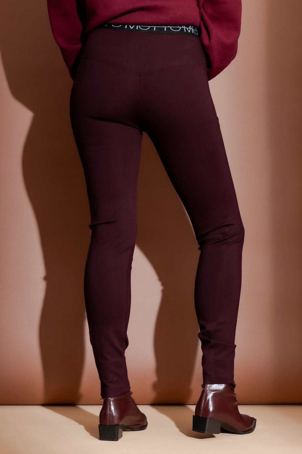 Burgundy Ponte Sport Miracle Pant