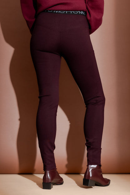 Burgundy Ponte Sport Miracle Pant