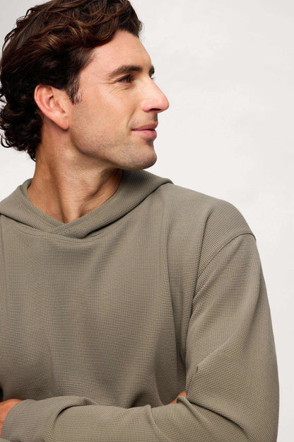 Performance Waffle Hoodie | Olive