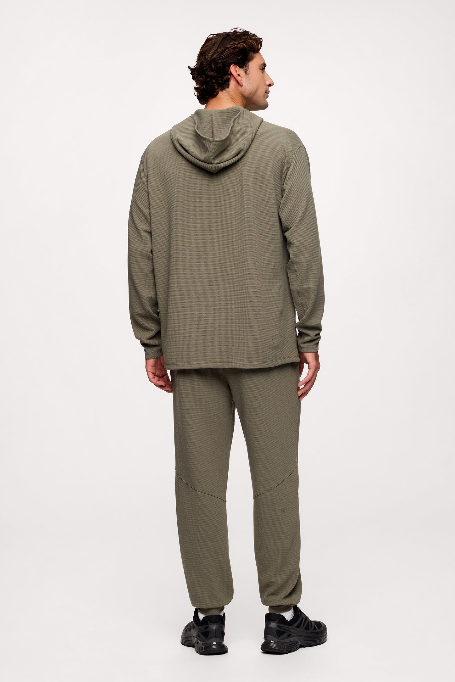 Performance Waffle Hoodie | Olive