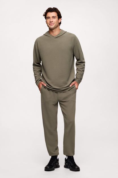 Performance Waffle Hoodie | Olive